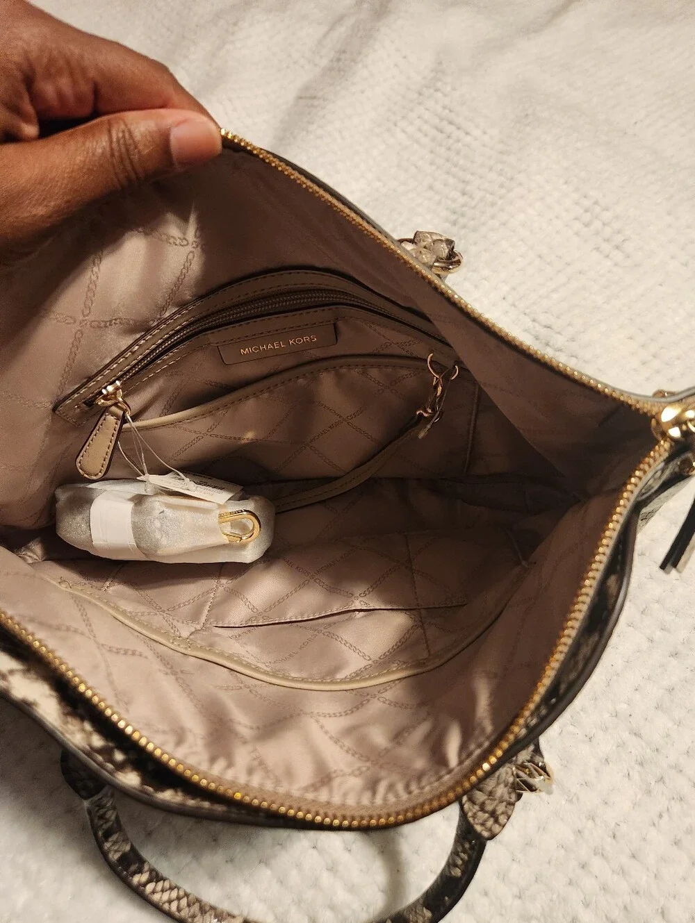 Michael KORS ELSON PYTHON Satchel